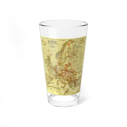 Europe, Peace Conference at Paris (1920) (Map) Pint Glass 16oz-16oz-Go Mug Yourself