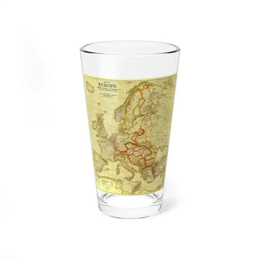 Europe, Peace Conference at Paris (1920) (Map) Pint Glass 16oz 16oz - Go Mug Yourself