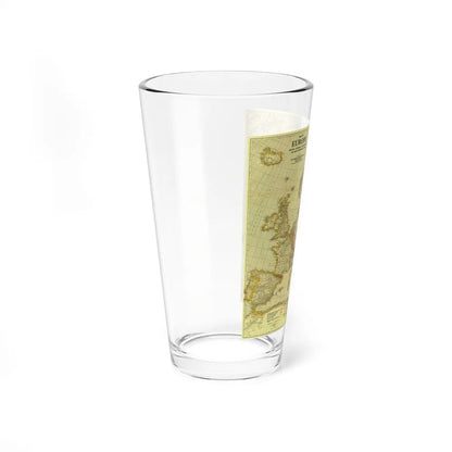 Europe, Peace Conference at Paris (1920) (Map) Pint Glass 16oz-Go Mug Yourself