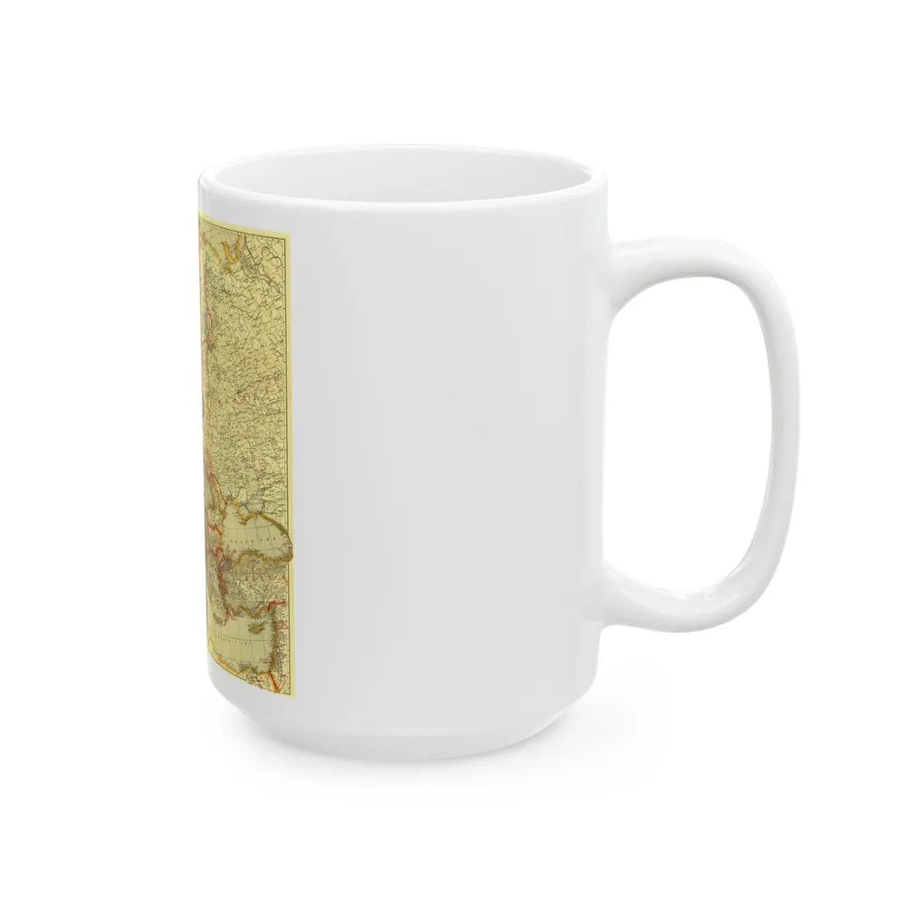 Europe, Peace Conference at Paris (1920) (Map) White Coffee Mug-Go Mug Yourself