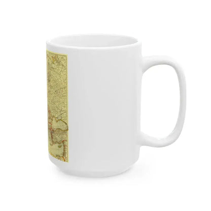 Europe, Peace Conference at Paris (1920) (Map) White Coffee Mug - Go Mug Yourself