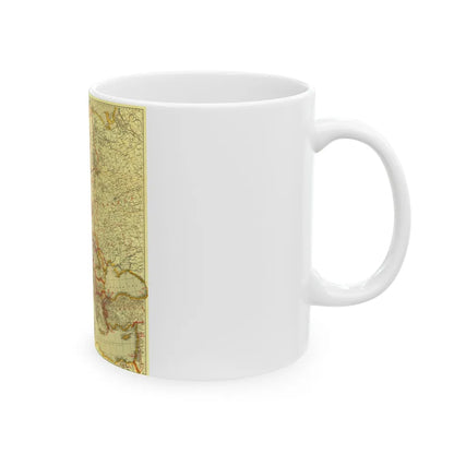 Europe, Peace Conference at Paris (1920) (Map) White Coffee Mug-Go Mug Yourself