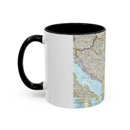 Europe - The Balkans (1962) (Map) Accent Coffee Mug - Go Mug Yourself