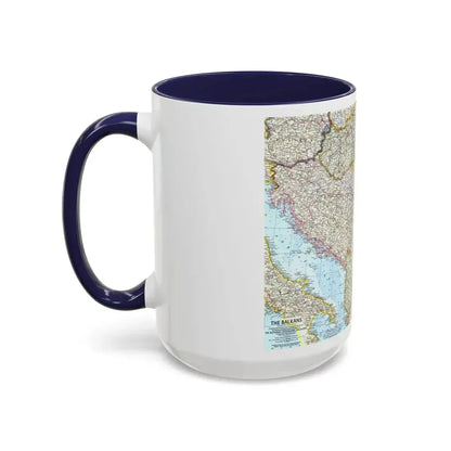 Europe - The Balkans (1962) (Map) Accent Coffee Mug - Go Mug Yourself