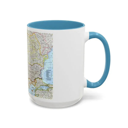 Europe - The Balkans (1962) (Map) Accent Coffee Mug - Go Mug Yourself