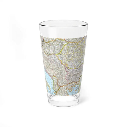 Europe - The Balkans (1962) (Map) Pint Glass 16oz-16oz-Go Mug Yourself