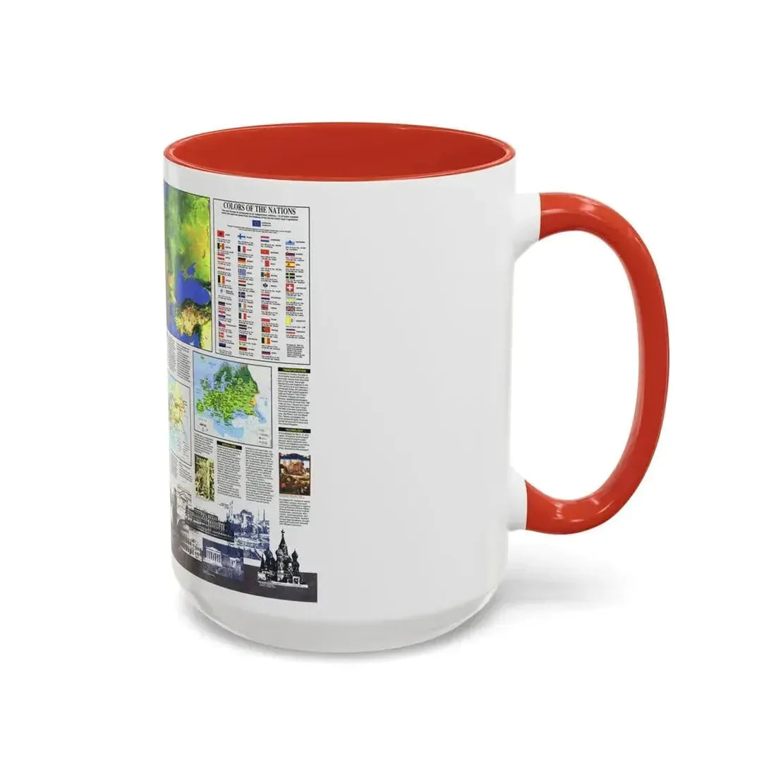 Europe, The New (1992) (Map) Accent Coffee Mug - Go Mug Yourself