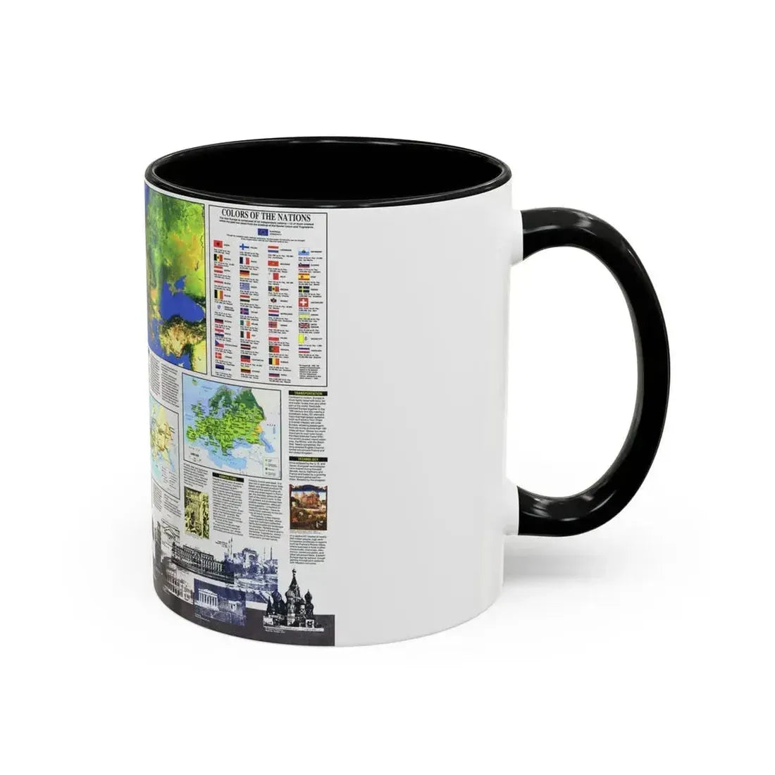 Europe, The New (1992) (Map) Accent Coffee Mug - Go Mug Yourself