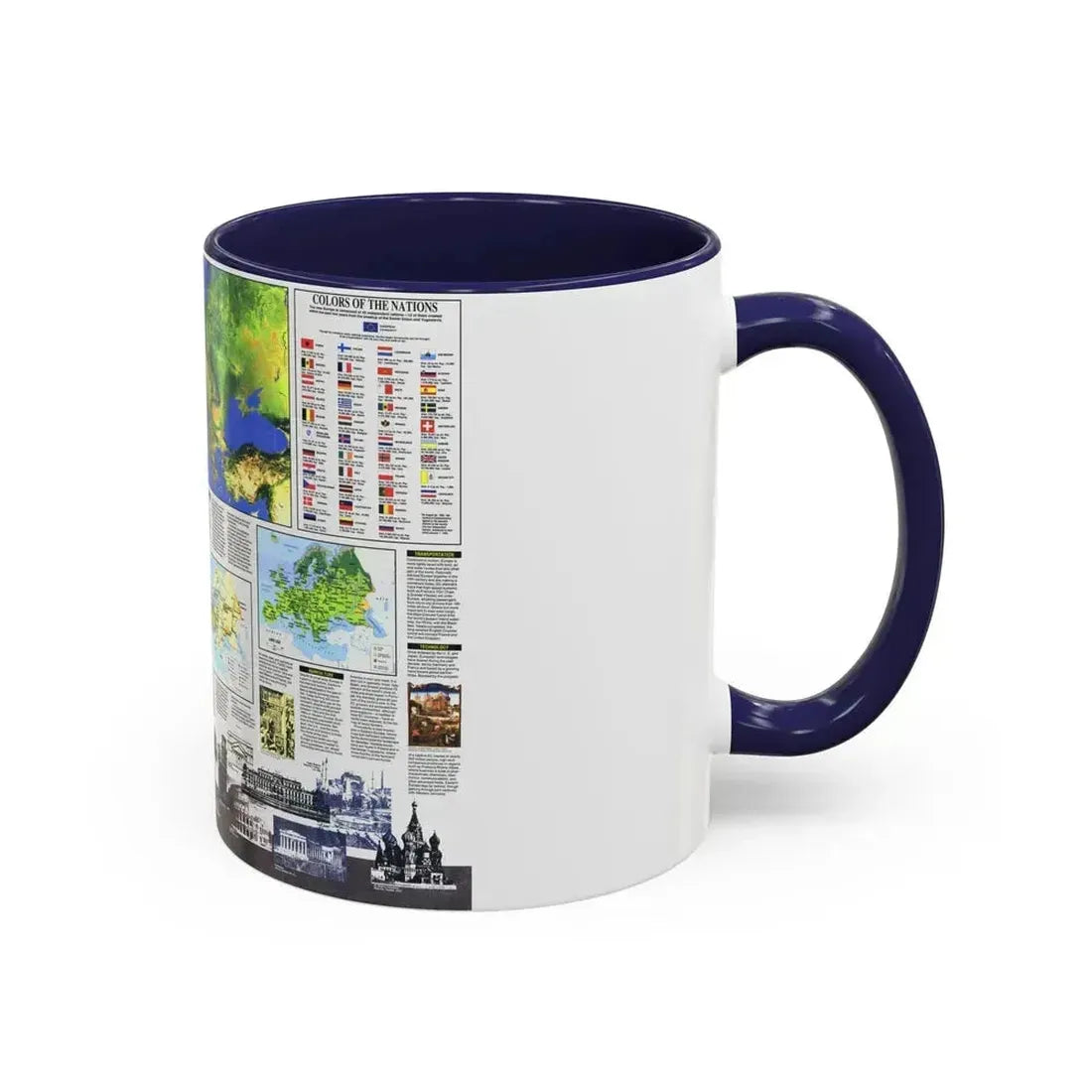 Europe, The New (1992) (Map) Accent Coffee Mug - Go Mug Yourself
