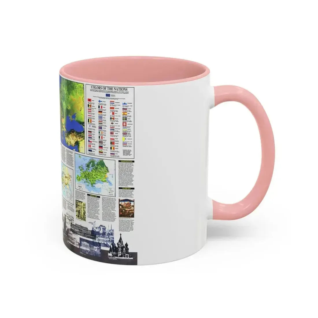 Europe, The New (1992) (Map) Accent Coffee Mug - Go Mug Yourself