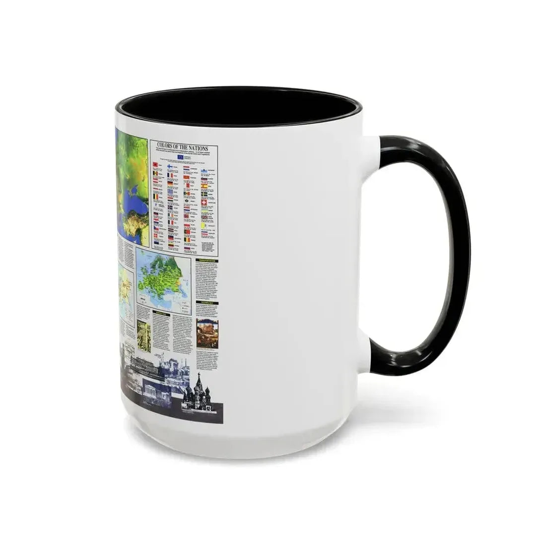 Europe, The New (1992) (Map) Accent Coffee Mug - Go Mug Yourself