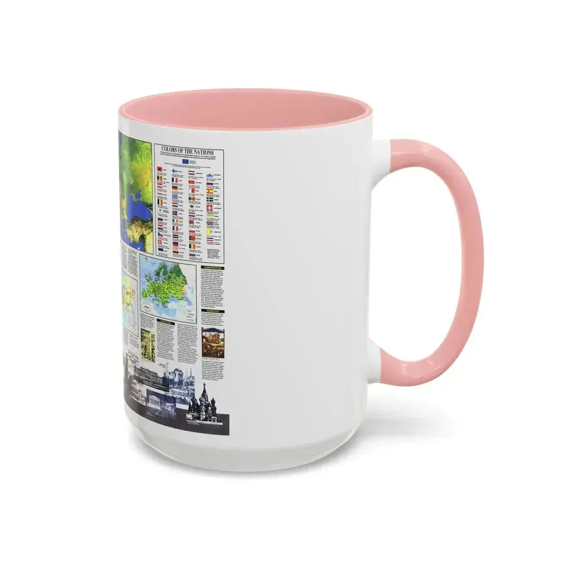 Europe, The New (1992) (Map) Accent Coffee Mug - Go Mug Yourself