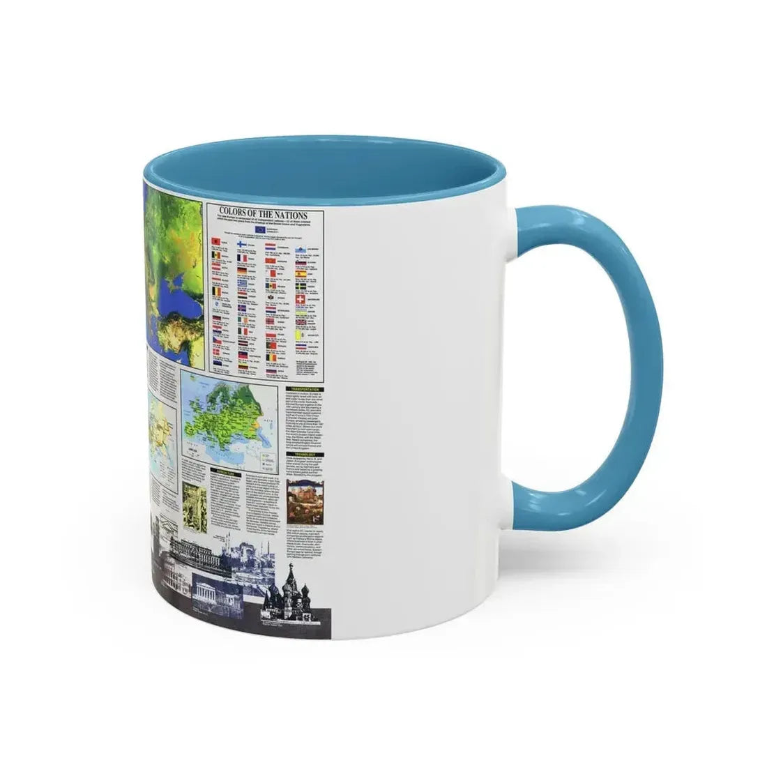 Europe, The New (1992) (Map) Accent Coffee Mug - Go Mug Yourself