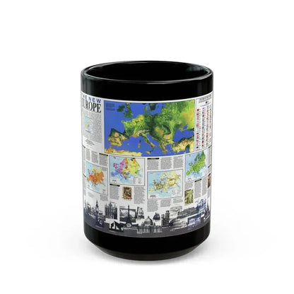 Europe, The New (1992) (Map) Black Coffee Mug 15oz - Go Mug Yourself