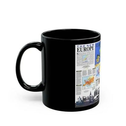 Europe, The New (1992) (Map) Black Coffee Mug - Go Mug Yourself