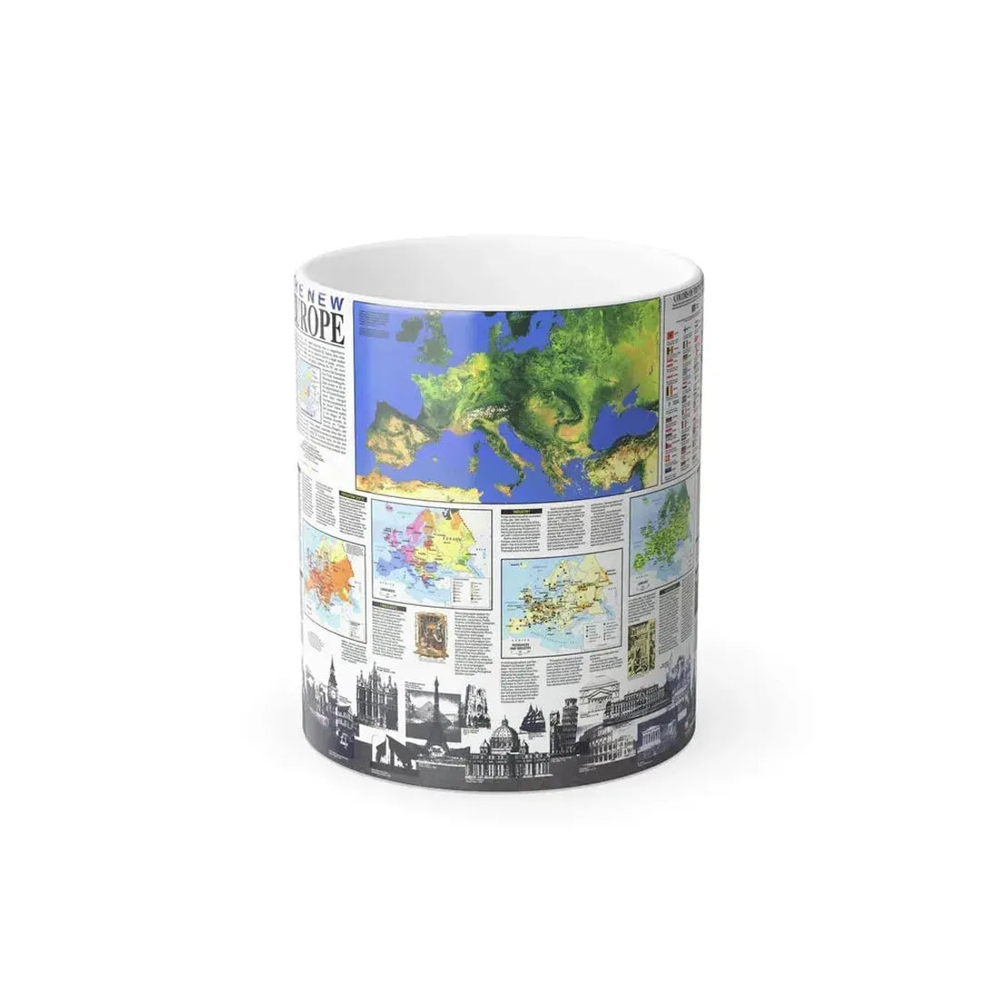 Europe, The New (1992) (Map) Color Changing Mug 11oz Default Title 11oz - Go Mug Yourself