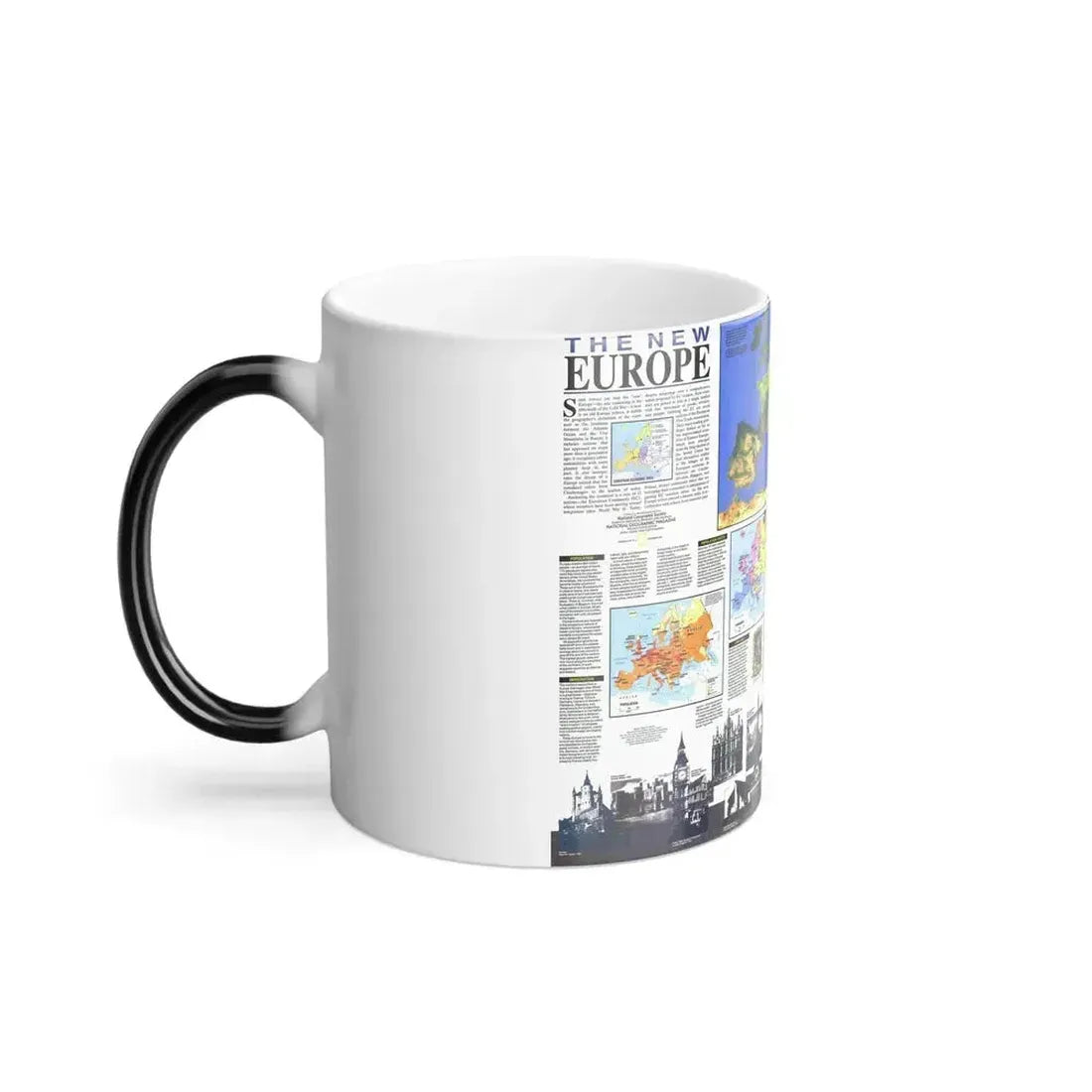 Europe, The New (1992) (Map) Color Changing Mug 11oz - Go Mug Yourself
