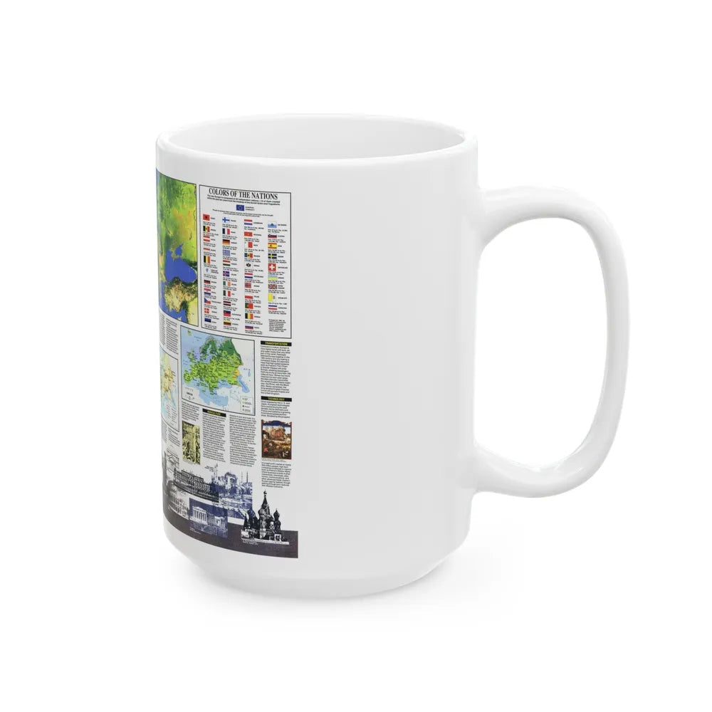 Europe, The New (1992) (Map) White Coffee Mug-Go Mug Yourself