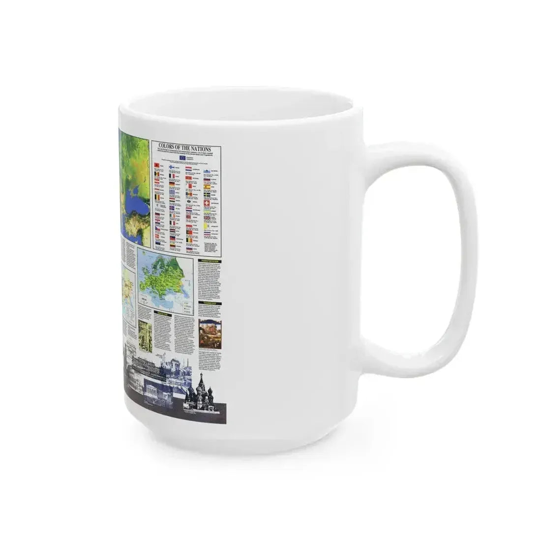 Europe, The New (1992) (Map) White Coffee Mug - Go Mug Yourself