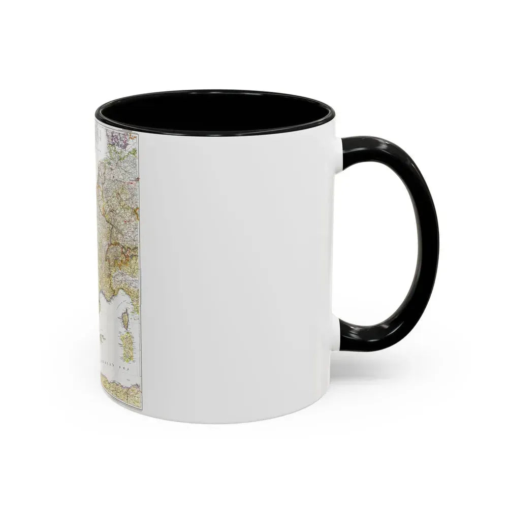Europe, Western (1950) (Map) Accent Coffee Mug - Go Mug Yourself