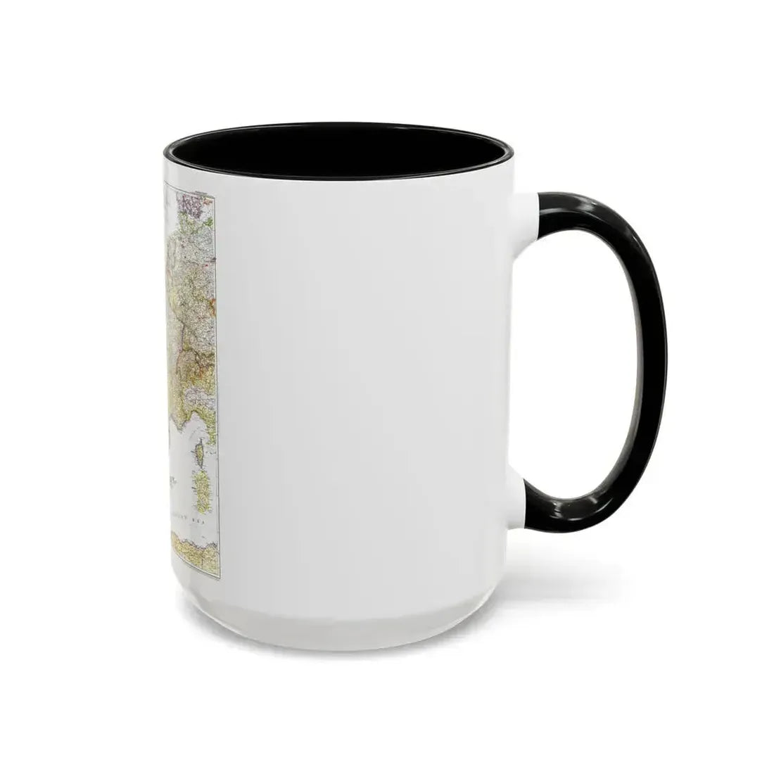 Europe, Western (1950) (Map) Accent Coffee Mug - Go Mug Yourself