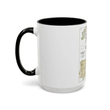 Europe, Western (1950) (Map) Accent Coffee Mug - Go Mug Yourself
