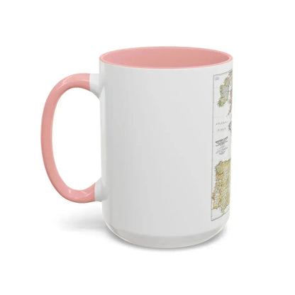 Europe, Western (1950) (Map) Accent Coffee Mug - Go Mug Yourself