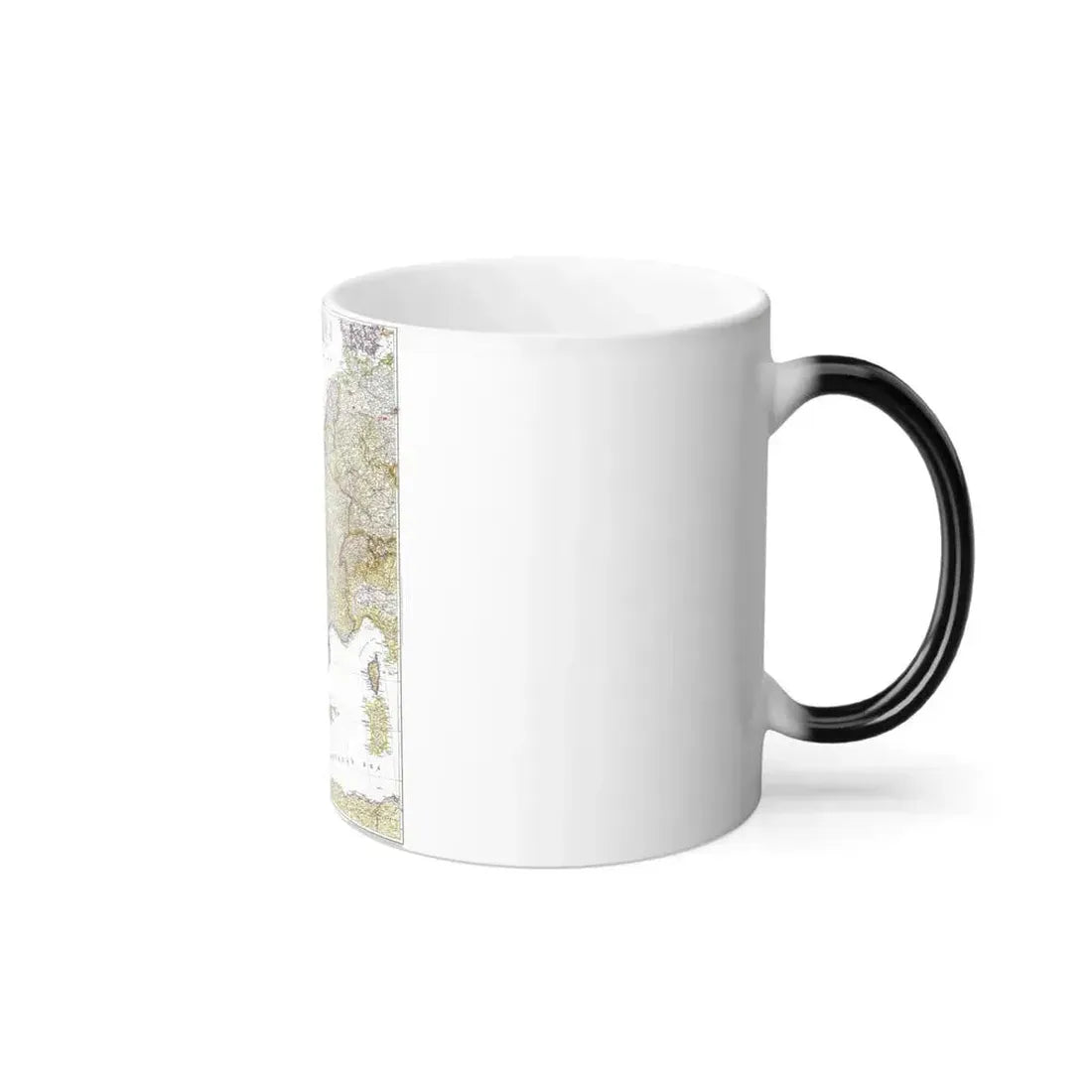 Europe, Western (1950) (Map) Color Changing Mug 11oz - Go Mug Yourself
