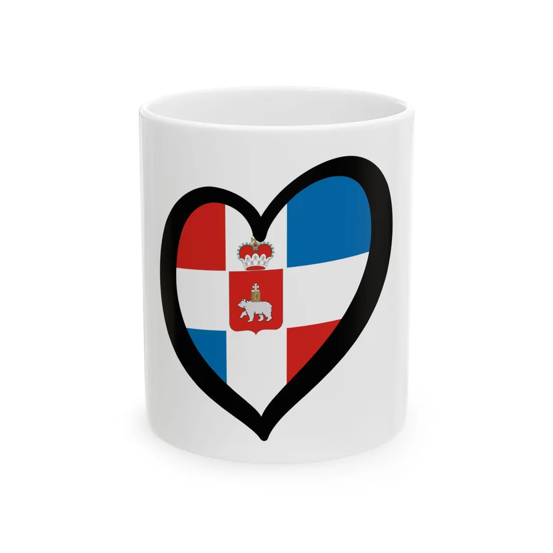 EuroPerm (Russia) White Coffee Mug 11oz - Go Mug Yourself