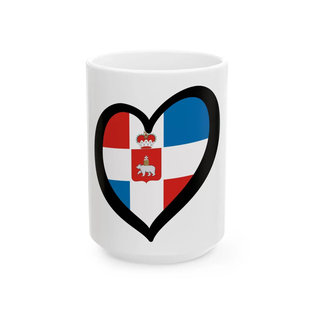 EuroPerm (Russia) White Coffee Mug 15oz - Go Mug Yourself