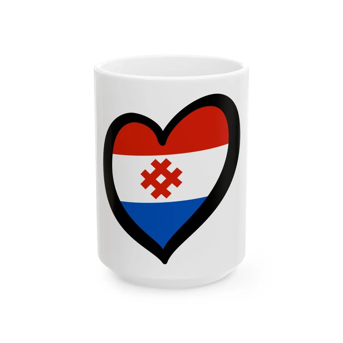 EuroPermiakia 1997-2005 (Russia) White Coffee Mug 15oz - Go Mug Yourself