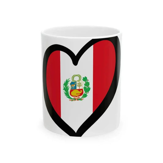 EuroPeru state (Peru) White Coffee Mug 11oz - Go Mug Yourself