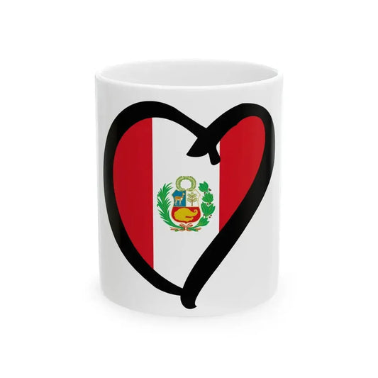 EuroPeruAnterior state (Peru) White Coffee Mug 11oz - Go Mug Yourself