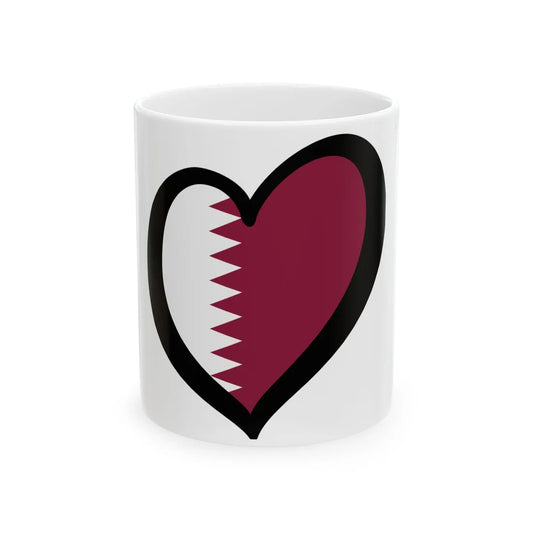 EuroQatar (Qatar) White Coffee Mug 11oz - Go Mug Yourself
