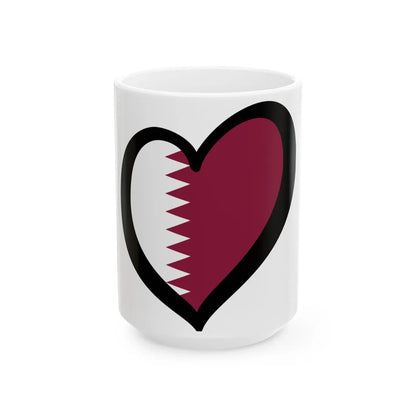 EuroQatar (Qatar) White Coffee Mug 15oz - Go Mug Yourself