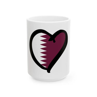 EuroQatarAnterior (Qatar) White Coffee Mug 15oz - Go Mug Yourself