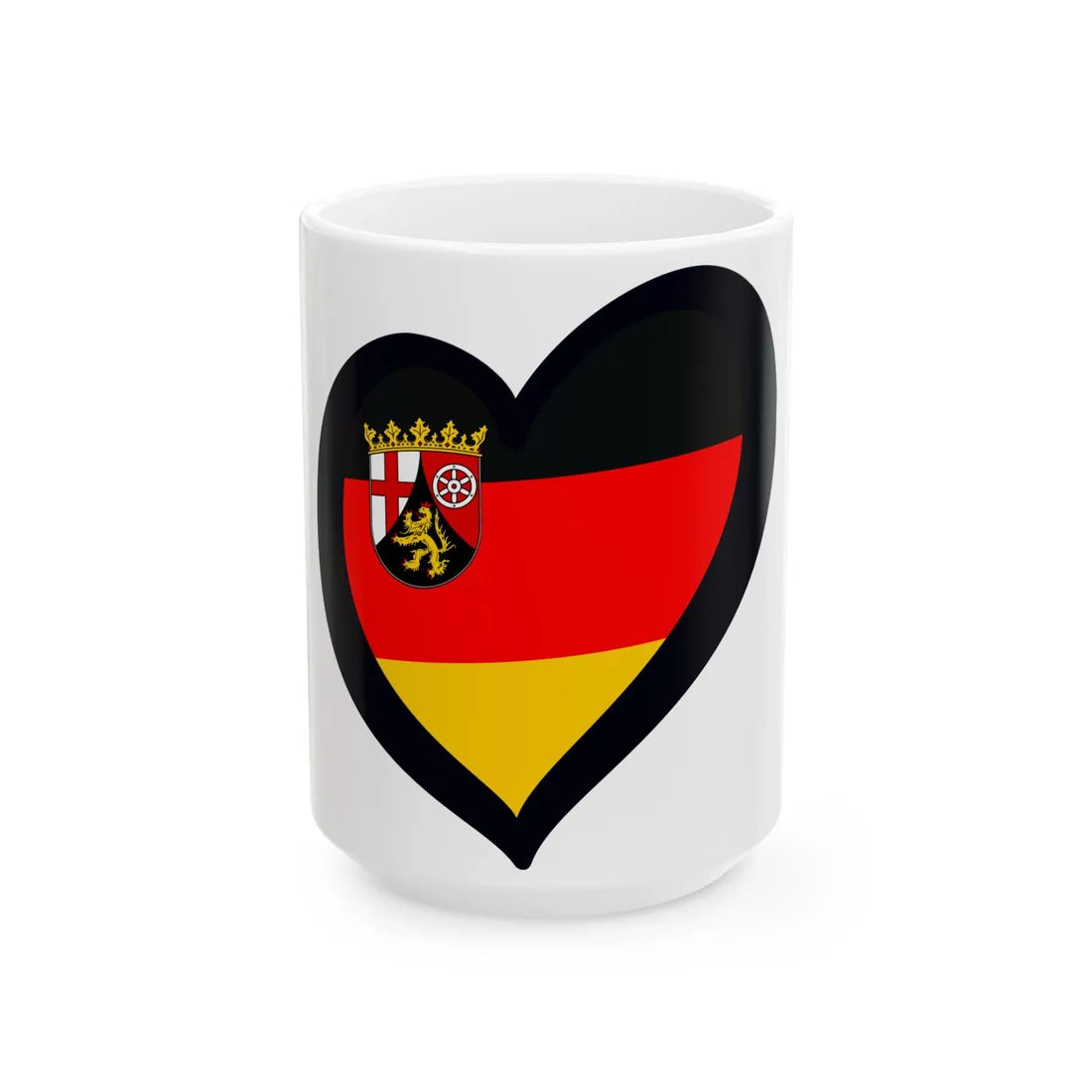 EuroRheinland-Pfalz (Germany) White Coffee Mug 15oz - Go Mug Yourself