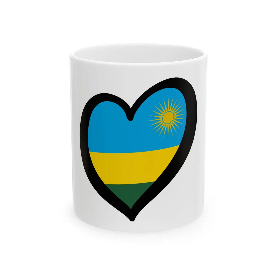 EuroRuanda (Rwanda) White Coffee Mug 11oz - Go Mug Yourself