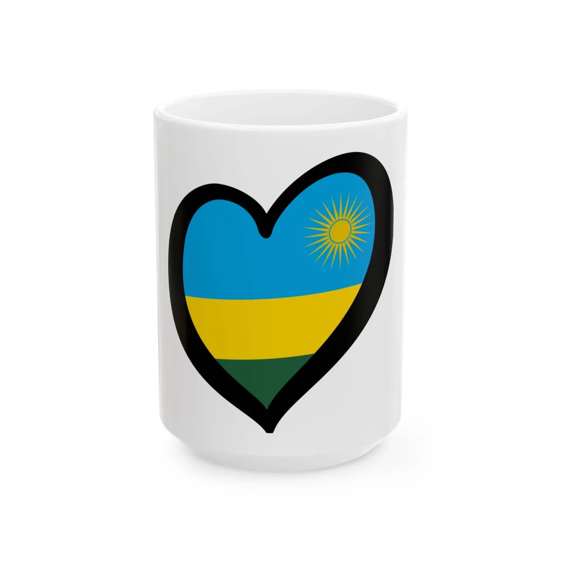 EuroRuanda (Rwanda) White Coffee Mug 15oz - Go Mug Yourself