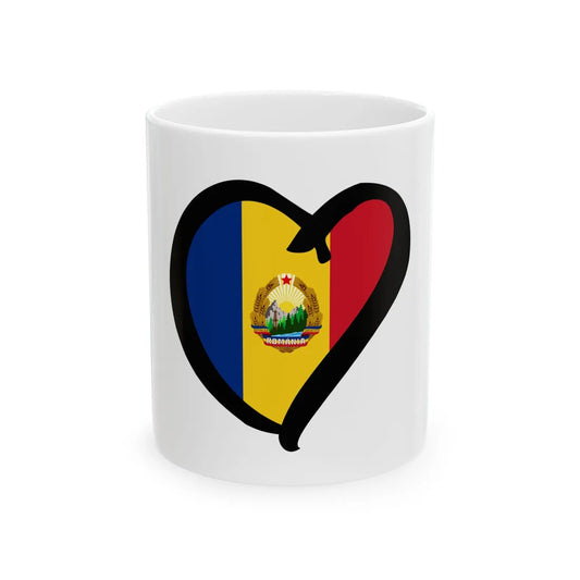 EuroRumaniaAnterior 1965-1989 (Oman) White Coffee Mug 11oz - Go Mug Yourself