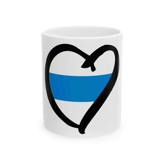 EuroRusiaAnterior blanca-azul-blanca (Russia) White Coffee Mug 11oz - Go Mug Yourself