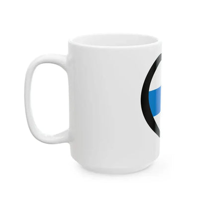 EuroRusiaAnterior blanca-azul-blanca (Russia) White Coffee Mug - Go Mug Yourself