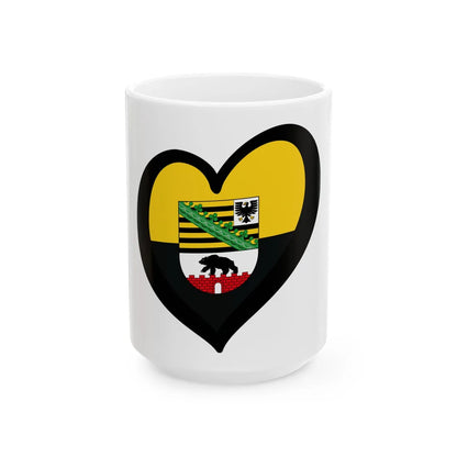 EuroSachsen-Anhalt (Germany) White Coffee Mug 15oz - Go Mug Yourself