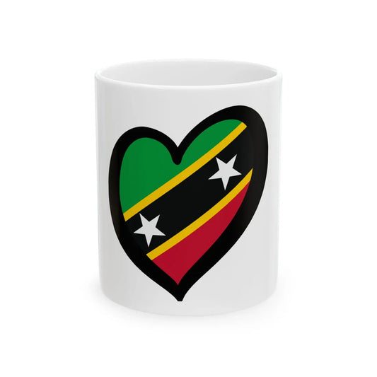 EuroSaint Kitts and Nevis (Saint Kitts and Nevis) White Coffee Mug 11oz - Go Mug Yourself