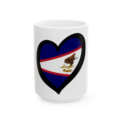EuroSamoa Americana (United States) White Coffee Mug 15oz - Go Mug Yourself