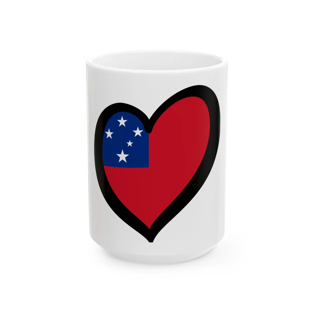 EuroSamoa (Samoa) White Coffee Mug 15oz - Go Mug Yourself