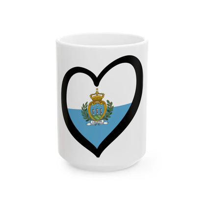 EuroSan Marino (San Marino) White Coffee Mug 15oz - Go Mug Yourself