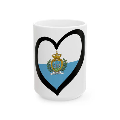 EuroSan Marino (San Marino) White Coffee Mug 15oz - Go Mug Yourself