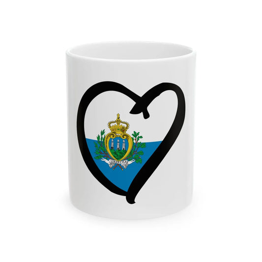 EuroSan MarinoAnterior pre-2011 (San Marino) White Coffee Mug 11oz - Go Mug Yourself