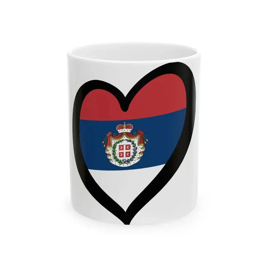 EuroSerbia 1835-1882 (Serbia) White Coffee Mug 11oz - Go Mug Yourself